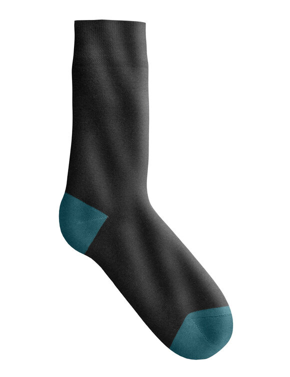 Mi-chaussettes talon couleur - lot de 5 paires (noir) Mi-chaussettes talon couleur - lot de 5 paires (noir)